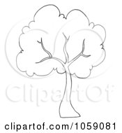 Poster, Art Print Of Outlined Tree Logo - 1