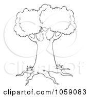 Poster, Art Print Of Outlined Tree Logo - 2