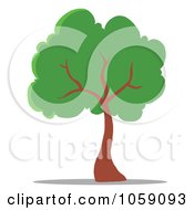 Royalty Free Vector Clip Art Illustration Of A Tree Logo 2