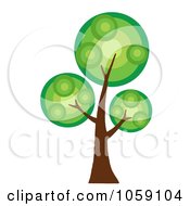 Poster, Art Print Of Circle Foliage Tree Logo - 1