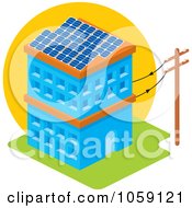 Poster, Art Print Of Solar Powered Building With Panels On The Roof