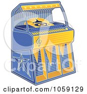 Royalty Free Vector Clip Art Illustration Of A Retro Juke Box by Any Vector
