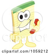 Poster, Art Print Of Notepad Character Using A Phone