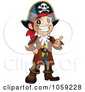 Happy Pirate Holding A Thumb Up
