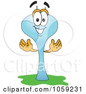 Royalty Free Vector Clip Art Illustration Of A Water Tower Character 2 by Mascot Junction