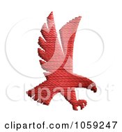 Poster, Art Print Of Royalty-Free Clip Art Illustration Of A Textured Red Hawk