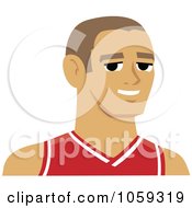 Poster, Art Print Of Male Avatar Wearing A Basketball Jersey - 1