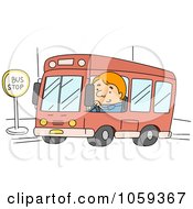 Bus Driver Stopping