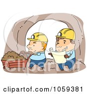 Poster, Art Print Of Miners Working