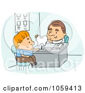 Poster, Art Print Of Dentist Discussing Hygiene With A Patient