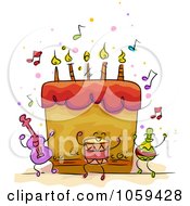 Poster, Art Print Of Musical Birthday Cake