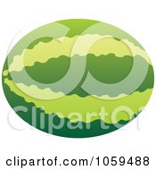 Royalty Free Vector Clip Art Illustration Of A 3d Whole Watermelon 1