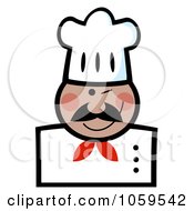 Royalty Free Vector Clip Art Illustration Of A Winking Black Chef