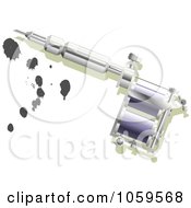 Royalty Free Vector Clip Art Illustration Of A 3d Tattoo Needle