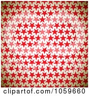 Poster, Art Print Of Background Of Red Stars On Beige
