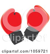 Royalty Free Vector Clip Art Illustration Of A Pair Of Boxing Gloves