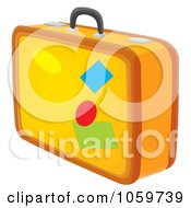 Poster, Art Print Of Yellow Luggage