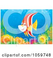 Royalty Free Clip Art Illustration Of A Reef And Marine Fish