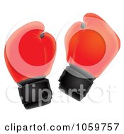 Poster, Art Print Of Airbrushed Pair Of Boxing Gloves