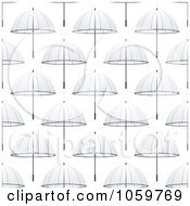 Royalty Free Vector Clip Art Illustration Of A Seamless Clear Umbrella Background