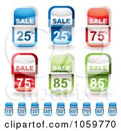 Poster, Art Print Of Digital Collage Of Discount Sales Tags