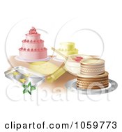 Poster, Art Print Of Counter Top With Cakes And Cookies