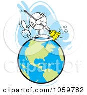 Poster, Art Print Of Mad Moodie Character Sweeping The Earth