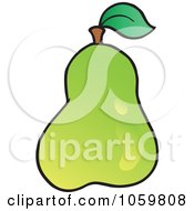Poster, Art Print Of Green Pear