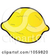 Royalty Free Vector Clip Art Illustration Of A Lemon