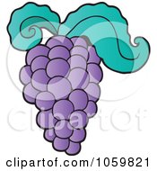 Royalty Free Vector Clip Art Illustration Of Grapes