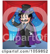 Poster, Art Print Of Magician On Stage