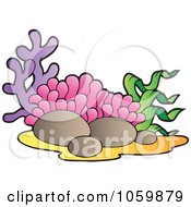Royalty Free Vector Clip Art Illustration Of Coral by visekart