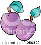 Poster, Art Print Of Two Plums