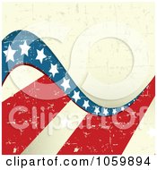 Royalty Free Vector Clip Art Illustration Of A Grungy American Stars And Stripes Background 3 by Pushkin