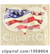 Poster, Art Print Of Grungy American Map Background