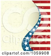 Poster, Art Print Of Grungy American Stars And Stripes Background - 2