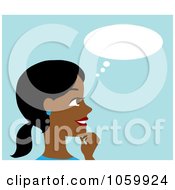 Poster, Art Print Of Black Woman In Thought