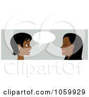 Poster, Art Print Of Banner Of Two Black Women Talking