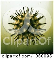 Royalty Free CGI Clip Art Illustration Of A Virus by Mopic