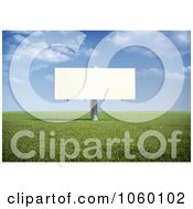 Poster, Art Print Of 3d Billboard In A Field During The Day