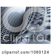 Poster, Art Print Of 3d Abstract Textured Tunnel Background