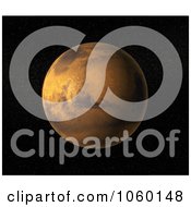 Royalty Free CGI Clip Art Illustration Of A 3d Mars