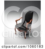 Poster, Art Print Of 3d Black Leather Chair