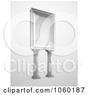 Poster, Art Print Of 3d Billboard With Columns