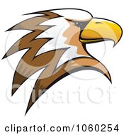 Royalty Free Vector Clip Art Illustration Of An Eagle Head Logo 4