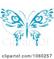 Blue Butterfly Logo - 7
