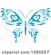 Poster, Art Print Of Blue Butterfly Logo - 7