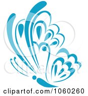Blue Butterfly Logo - 6