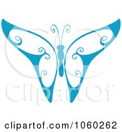 Poster, Art Print Of Blue Butterfly Logo - 2