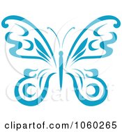 Poster, Art Print Of Blue Butterfly Logo - 5